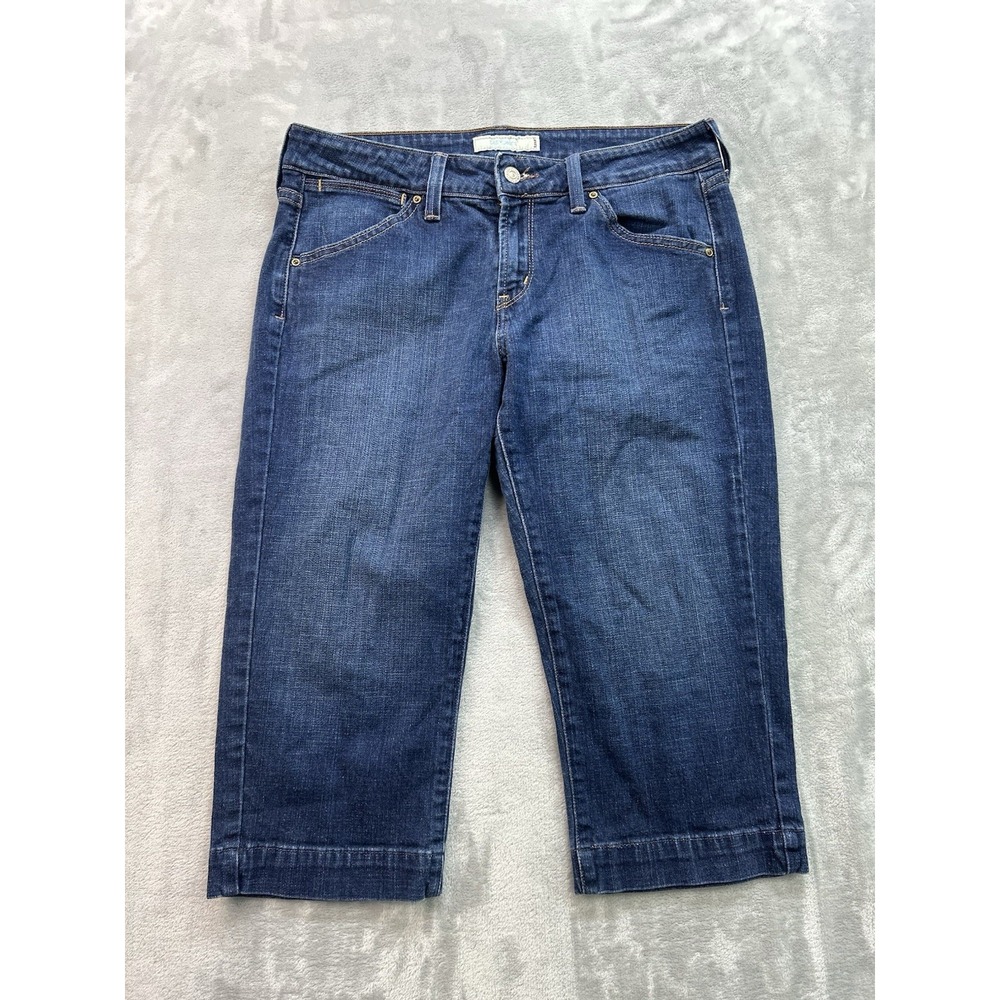 Levis Jeans Y2K Womens Sz 10 Blue 545 Capri Mid Rise Ladies Casual Denim Pants